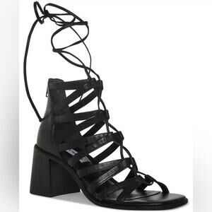 Steve Madden Women’s Cherri Gladiator Heeled Sandals Size 9 Black